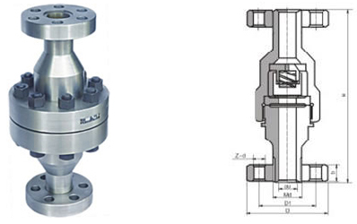 H42Y/W高壓立式止回閥結(jié)構(gòu)圖