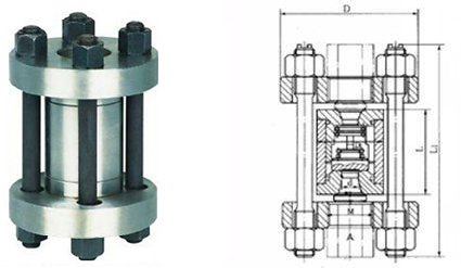 H72Y/H/W對夾立式高壓止回閥結(jié)構(gòu)圖